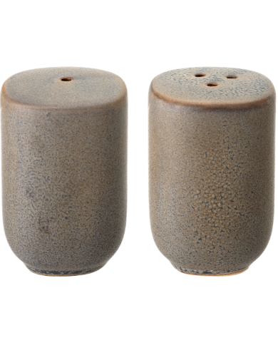 Salero y Pimientero Kendra    diam        5x7 cm gris (2-set)