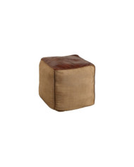 Puf Mustang 53x46 cm, marrón y beige