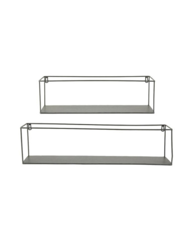 Estantes de pared Ginny (2-set) Gris