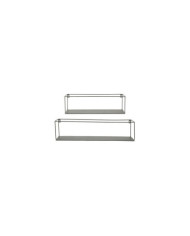 Estantes de pared Ginny (2-set) Gris