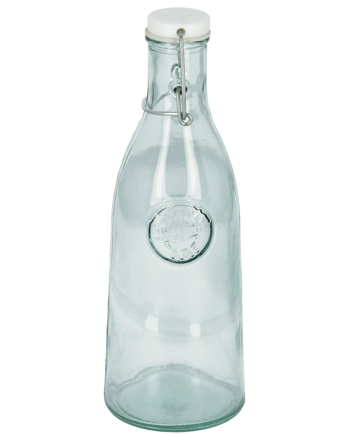 Botella Tsiande de vidrio transparente 100% reciclado
