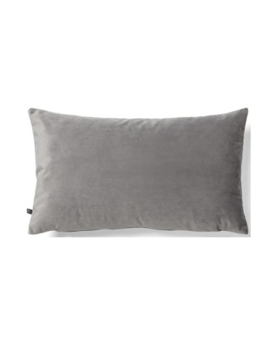 Funda cojín Lita 30 x 50 cm terciopelo gris