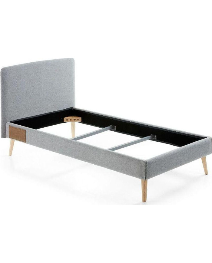 Cama Dyla gris claro 90 x 190 cm