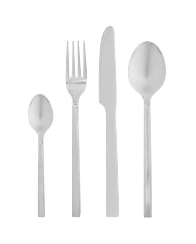 Set Crisps de 16 cubiertos plateado