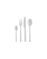 Set Crisps de 16 cubiertos plateado