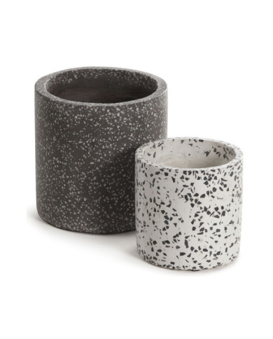 Set Bransc de 2 maceteros redondos