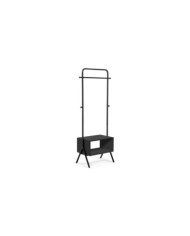 Perchero Bently acero negro 74 x 180 cm
