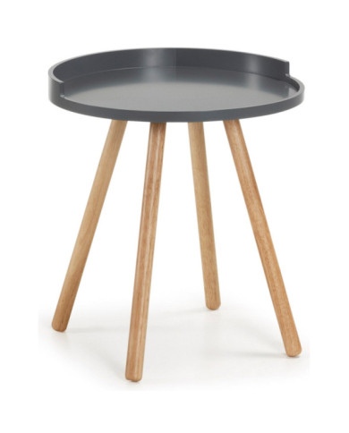 Mesa auxiliar Kurb    diam         46 cm gris