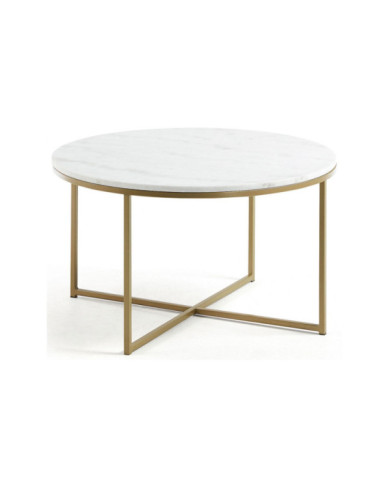 Mesa de centro Sheffield de mármol    diam         80 cm