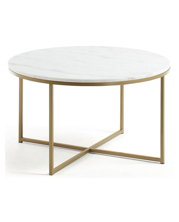Mesa de centro Sheffield de mármol    diam         80 cm