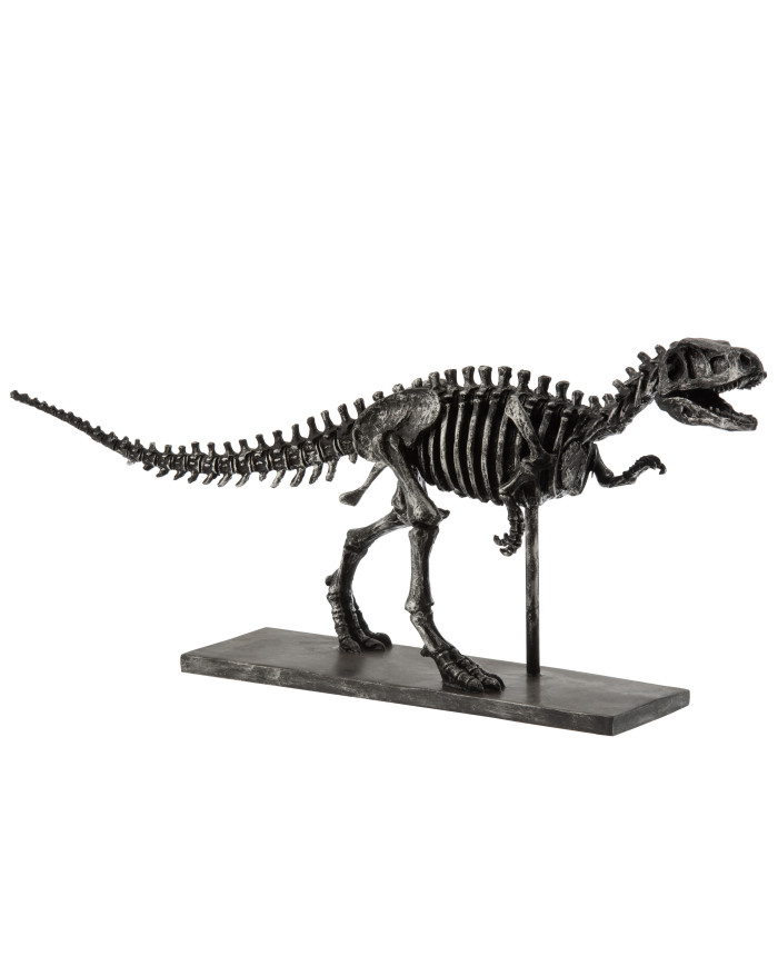 DINOSAURIO RESINA GRIS OSC