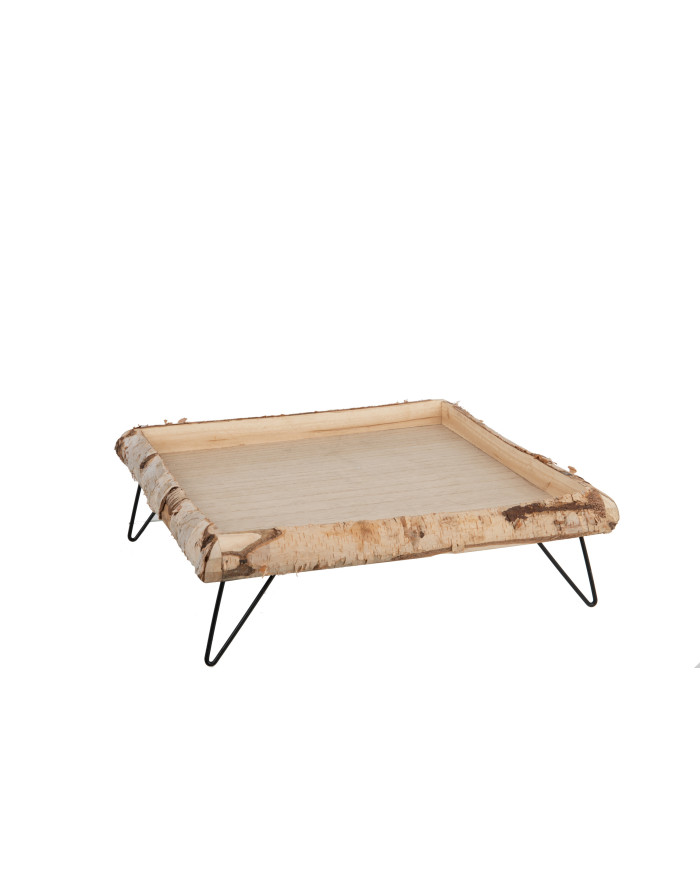 BANDEJA DE PIE MADERA ABEDUL