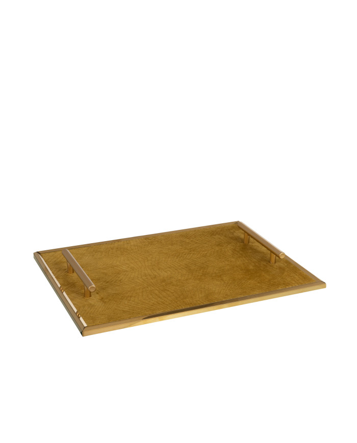 BANDEJA TERCIOPELO OCRE/MET OR