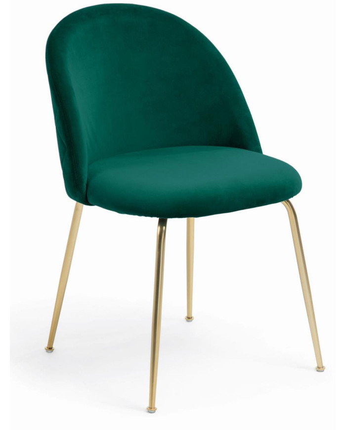 Silla Ivonne terciopelo verde