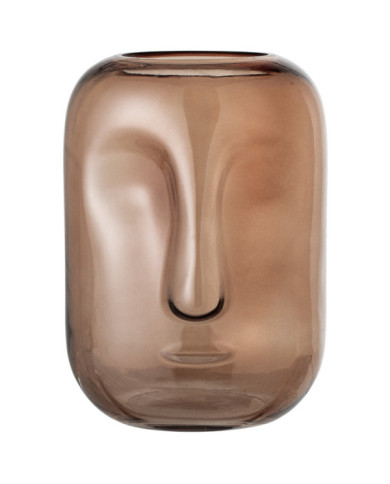 Jarrón Engola    diam        18x25 cm marrón transparente