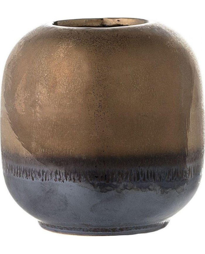 Florero cono    diam        11x11 cm marrón-azul