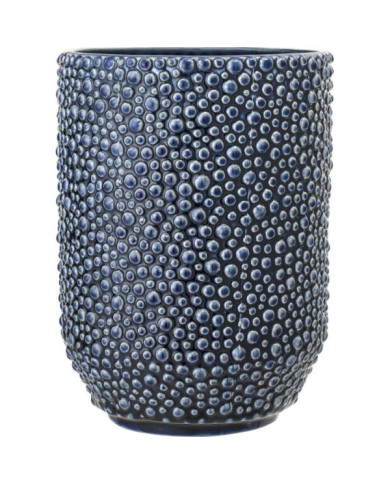 Jarrón Bubbles    diam        15x21 cm Azul