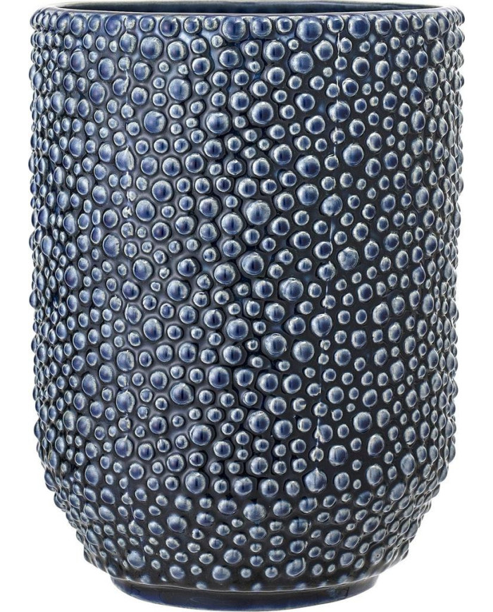 Jarrón Bubbles    diam        15x21 cm Azul