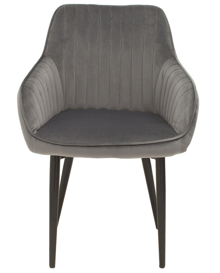 Silla turín gris plata