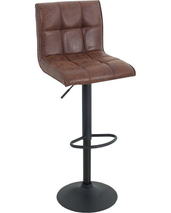 Taburete de bar Modena 95-115 cm vintage marrón
