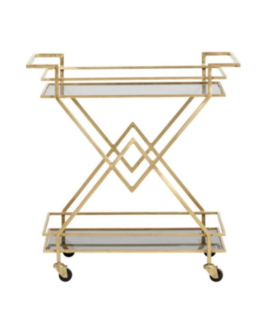 Barra Darla 76x80 cm con ruedas doradas