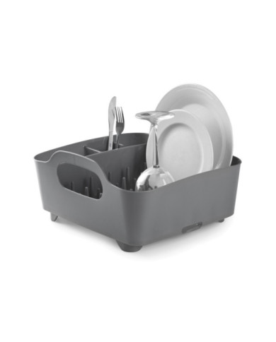 Secador de platos de tina 38x19 cm gris