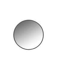 Espejo colgante Dayira    diam        80 cm negro
