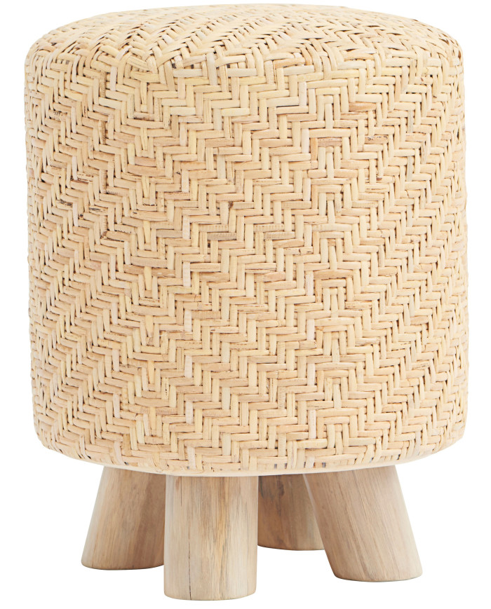 Puf Weave    diam        36x46 cm Natural