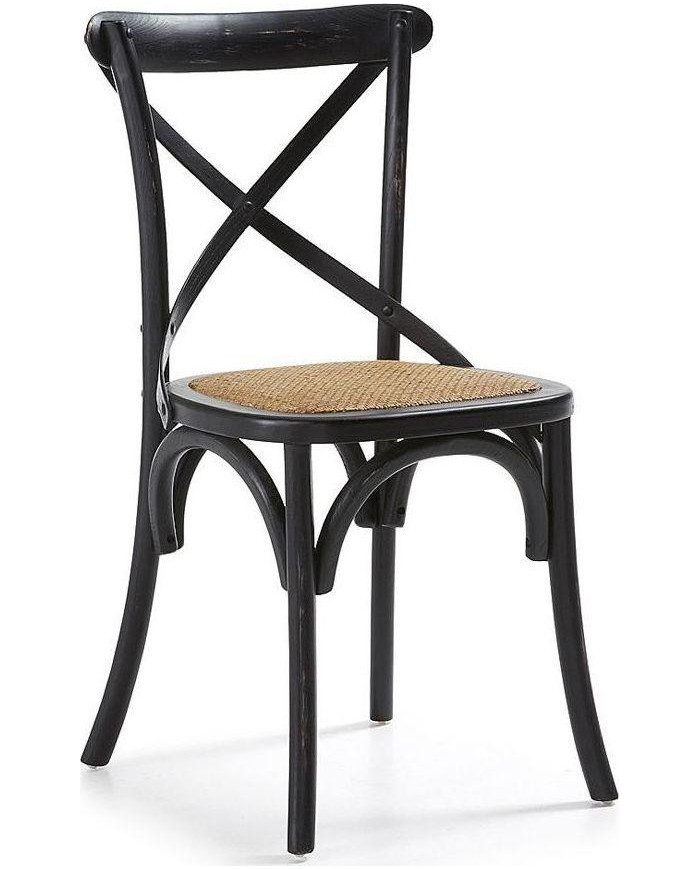Silla negra Silea 50x88 cm
