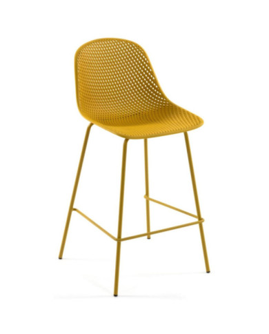 Silla de bar Quinby 49x97 cm amarilla