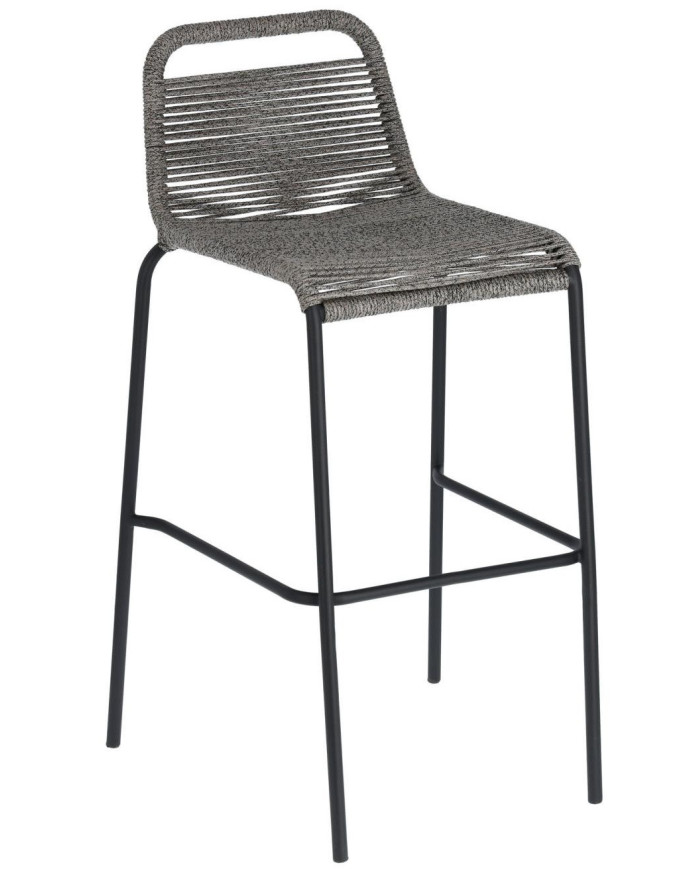Silla de bar Glenville 48x100 cm gris