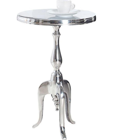 Mesa de centro plateada jardin 55cm