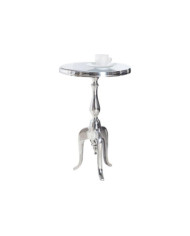 Mesa de centro plateada jardin 55cm