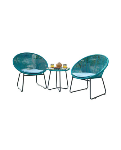 Juego de jardín Lauca (3 juegos) azul