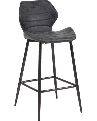 Taburete de bar Lind 47x97 cm negro