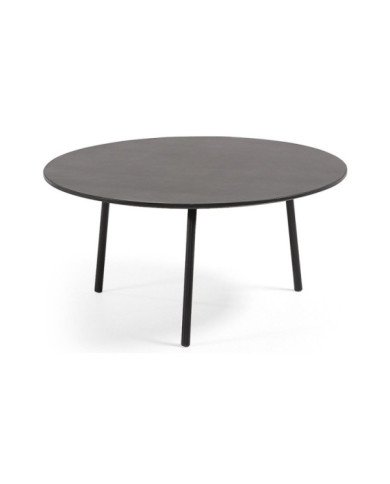 Mesa de centro    diam        70 cm negra