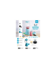 Licuadora He2819At Con Picatodo Azul Turquesa 2 Ve Mas Pulso