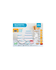 Set X 8 Recipientes 4 Rect. - 2 Cuadr. - 2 Red. Hesh-08