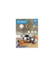 Setx3 Bowl 16-20-22Cm Acero Inox Base Antides Silicona Coppe