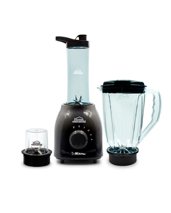 Licuadora 3 En 1 Tri Mix Plus Negra He