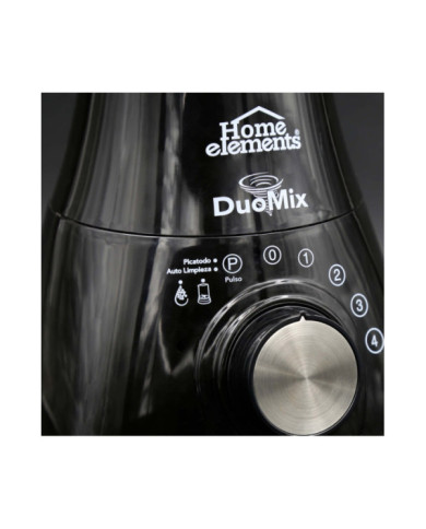 Licuadora Duo Mix Pro Vaso Vidrio + Chopper 550W He003G