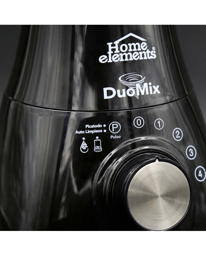 Licuadora Duo Mix Pro Vaso Vidrio + Chopper 550W He003G