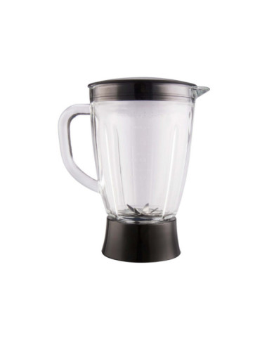 Licuadora Hebl1055N Vaso Vidrio C/Picat Silver 6 Vel+2 Pulso