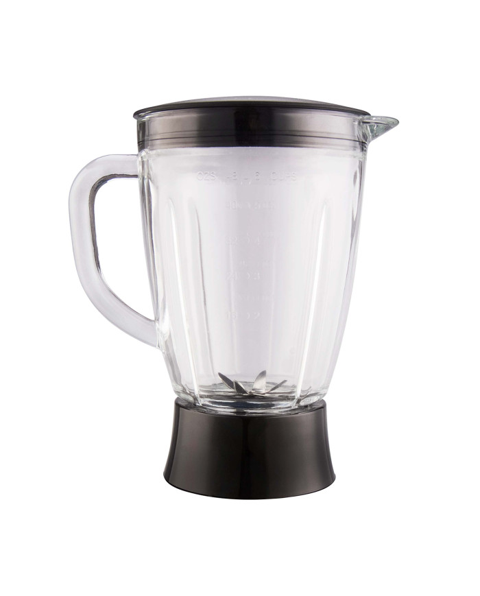 Licuadora Hebl1055N Vaso Vidrio C/Picat Silver 6 Vel+2 Pulso