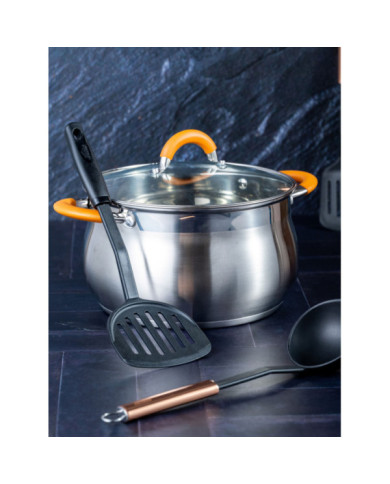 Olla 22 Cm Acr. Inox. Tp. Vid. Insertos Scona.