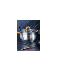 Olla 22 Cm Acr. Inox. Tp. Vid. Insertos Scona.