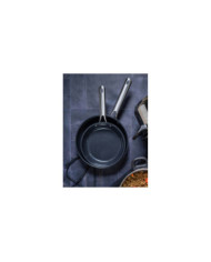 Sarten 26 Cm Sin Tapa Acero Inox Interior Antiadherente