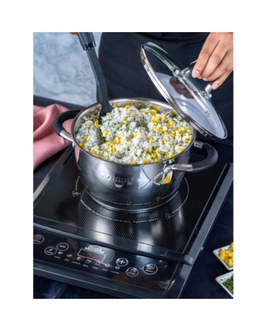 Set X 3 Ollas Con Tapa Acero Inox 18Cm 20Cm 24Cm