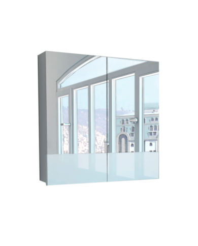 Gabinete de Baño Zahan, Blanco, con Espejo y Tres Entrepaños