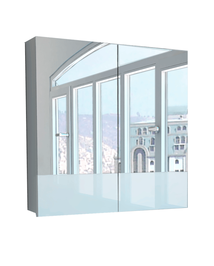 Gabinete de Baño Zahan, Blanco, con Espejo y Tres Entrepaños